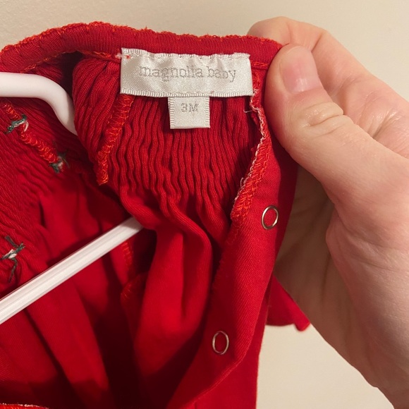 Magnolia Baby Smocked Onesie - Picture 4 of 4